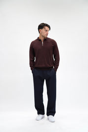 Polo Zip Moka