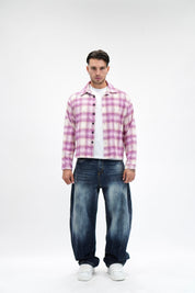Camicia Flanella Swarovsky Pink