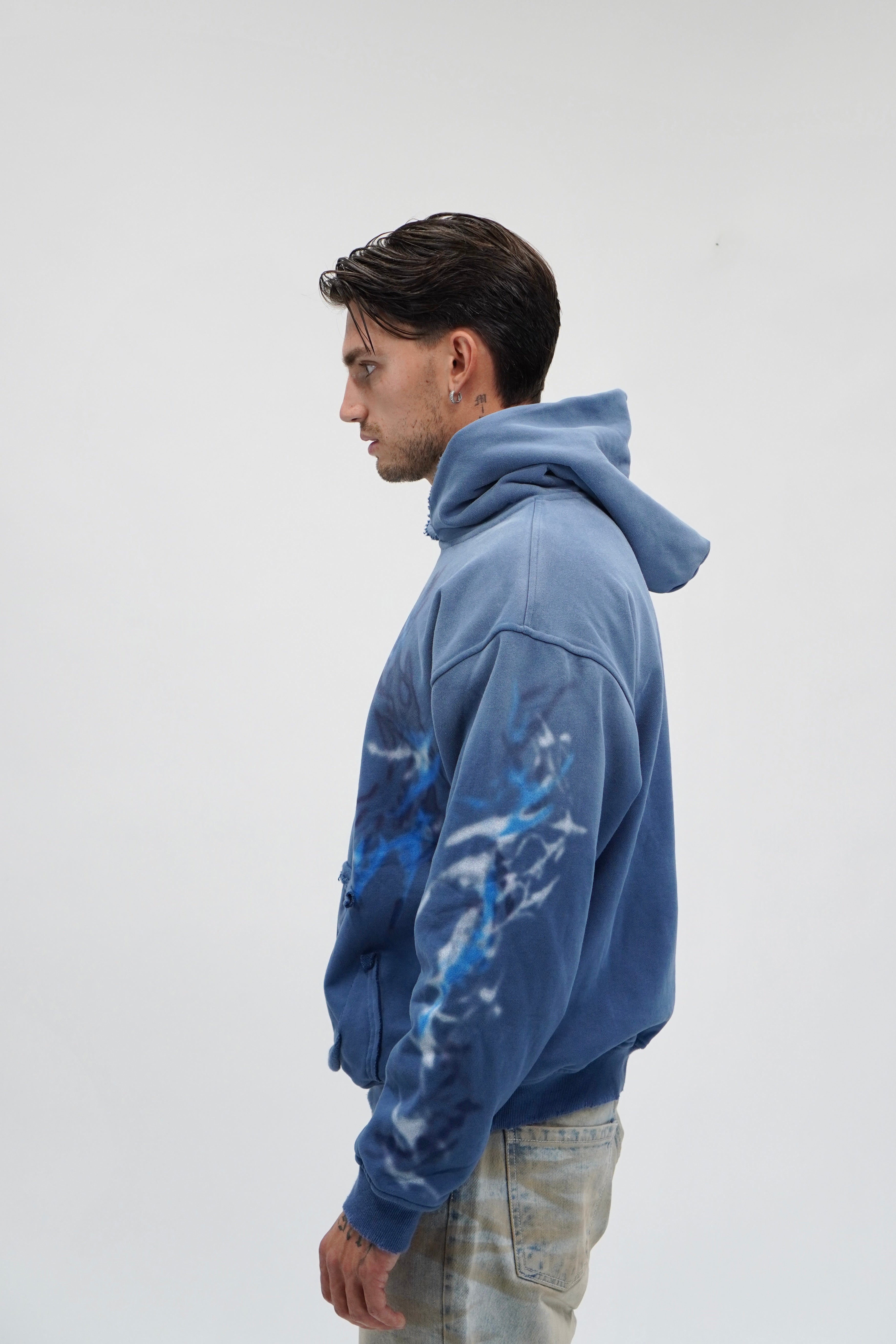 Hoodie Sunfaded Tribal