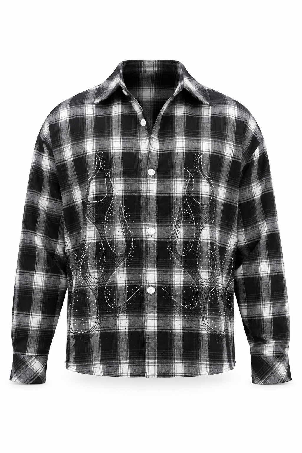 Camicia Flanella Flame Black