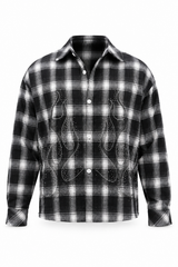 Camicia Flanella Flame Black