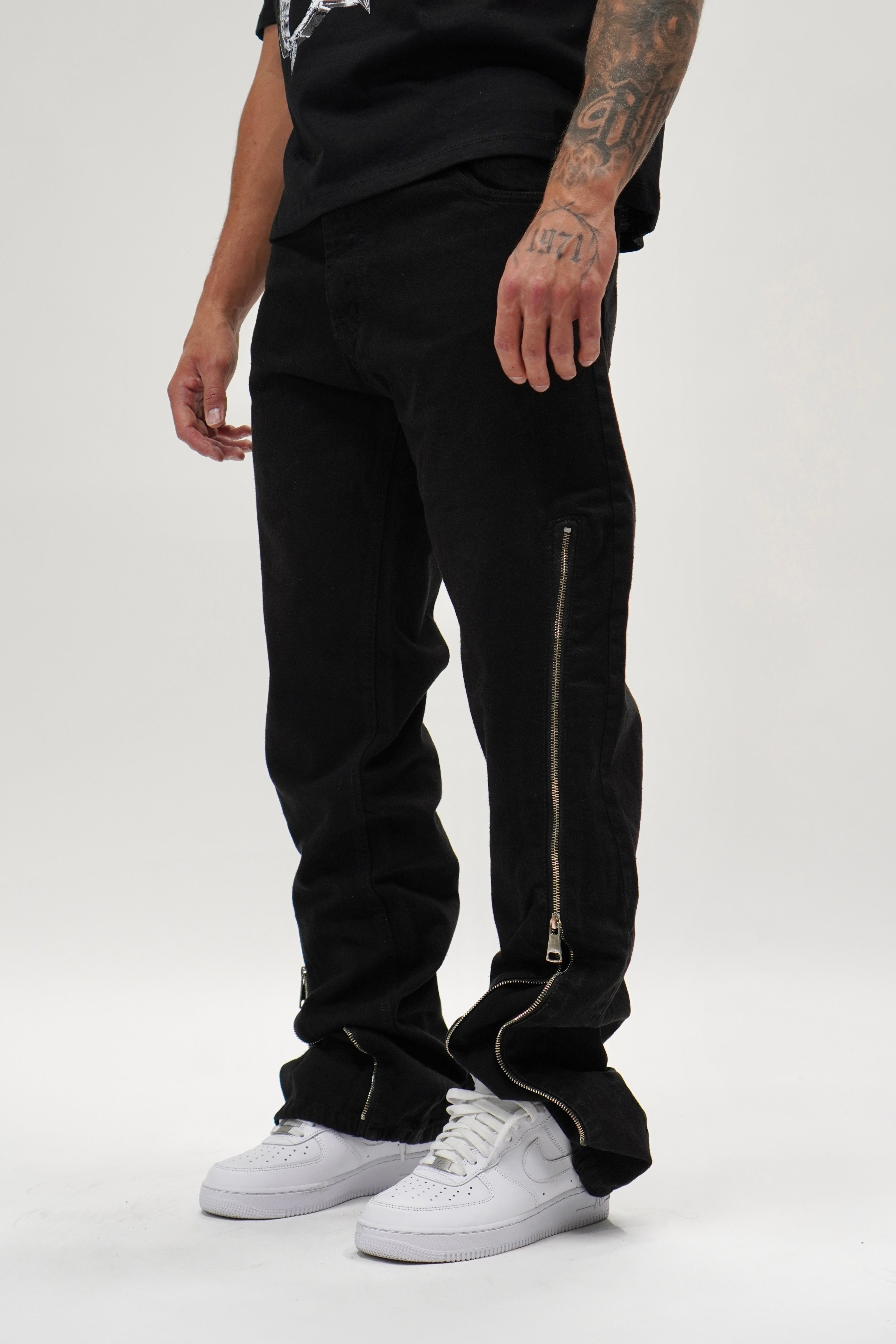 Jeans Flare Zip