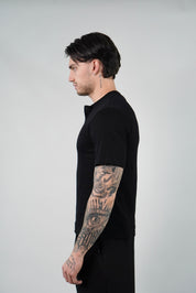 T-Shirt Serafino Black