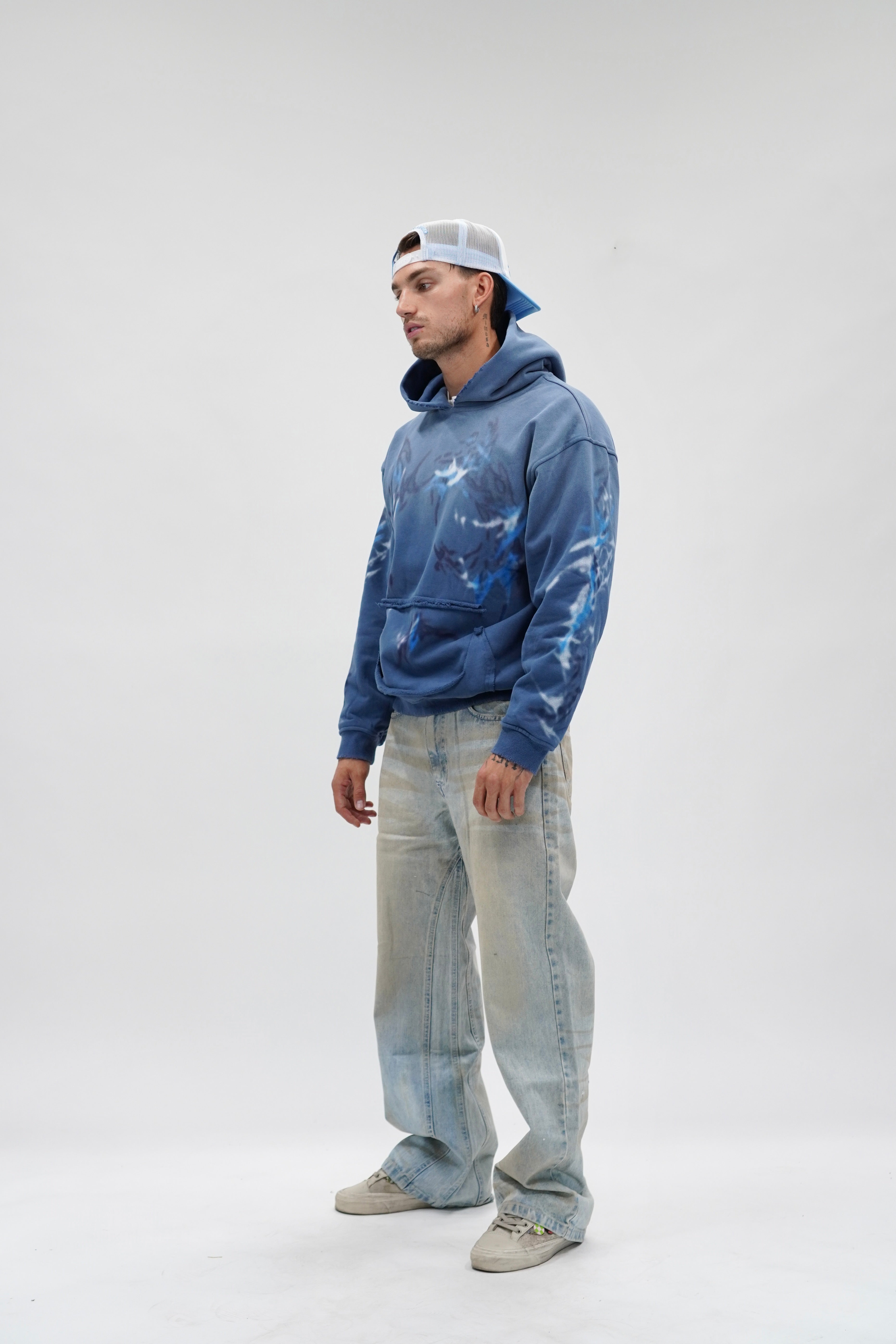 Hoodie Sunfaded Tribal