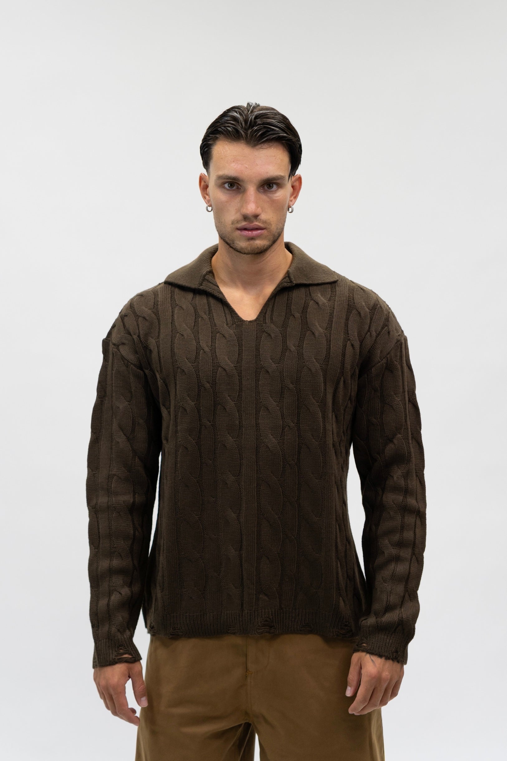 Maglione Curly Moka