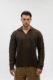 Maglione Curly Moka