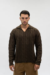 Maglione Curly Moka