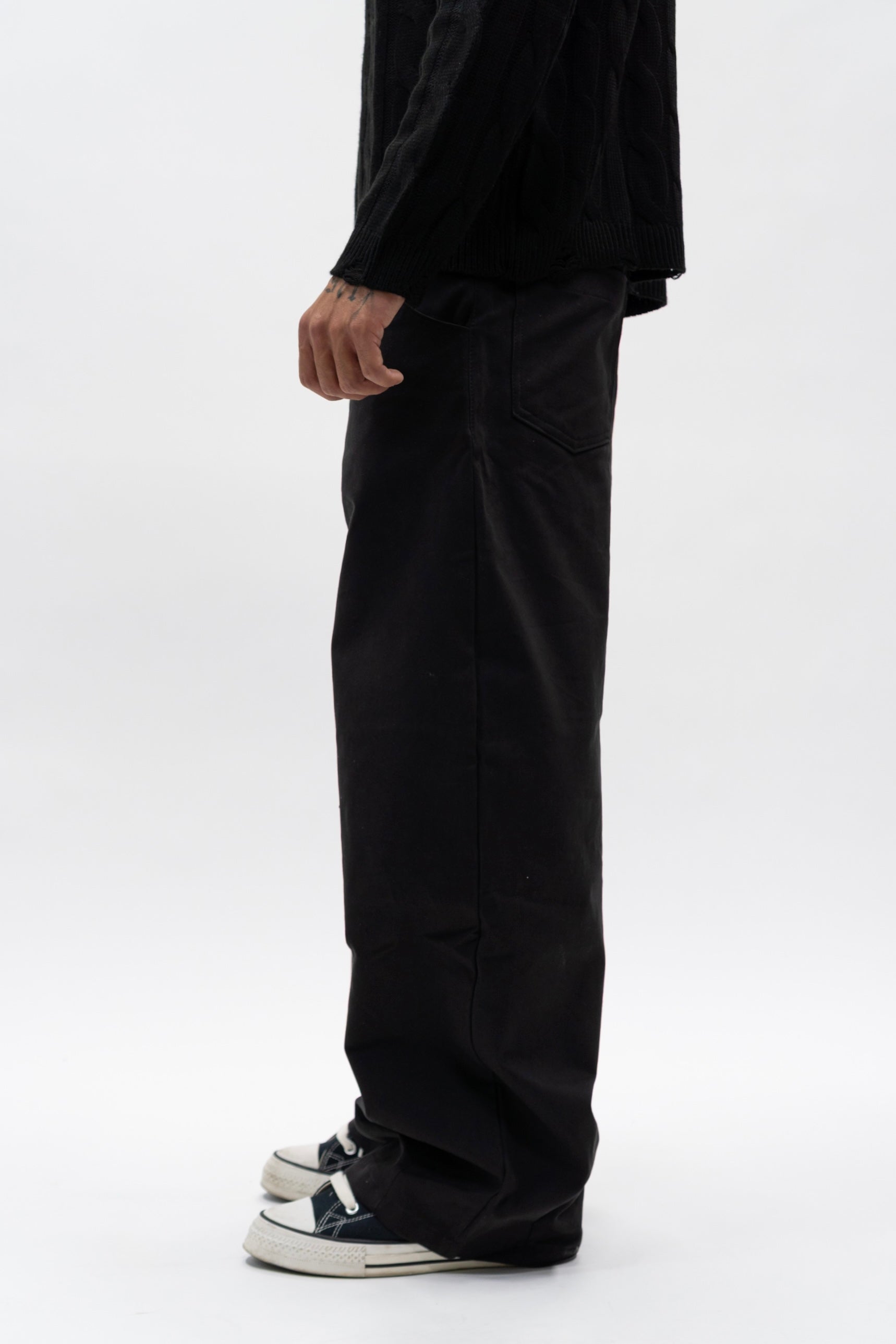 Pantalone Loose Fit Black