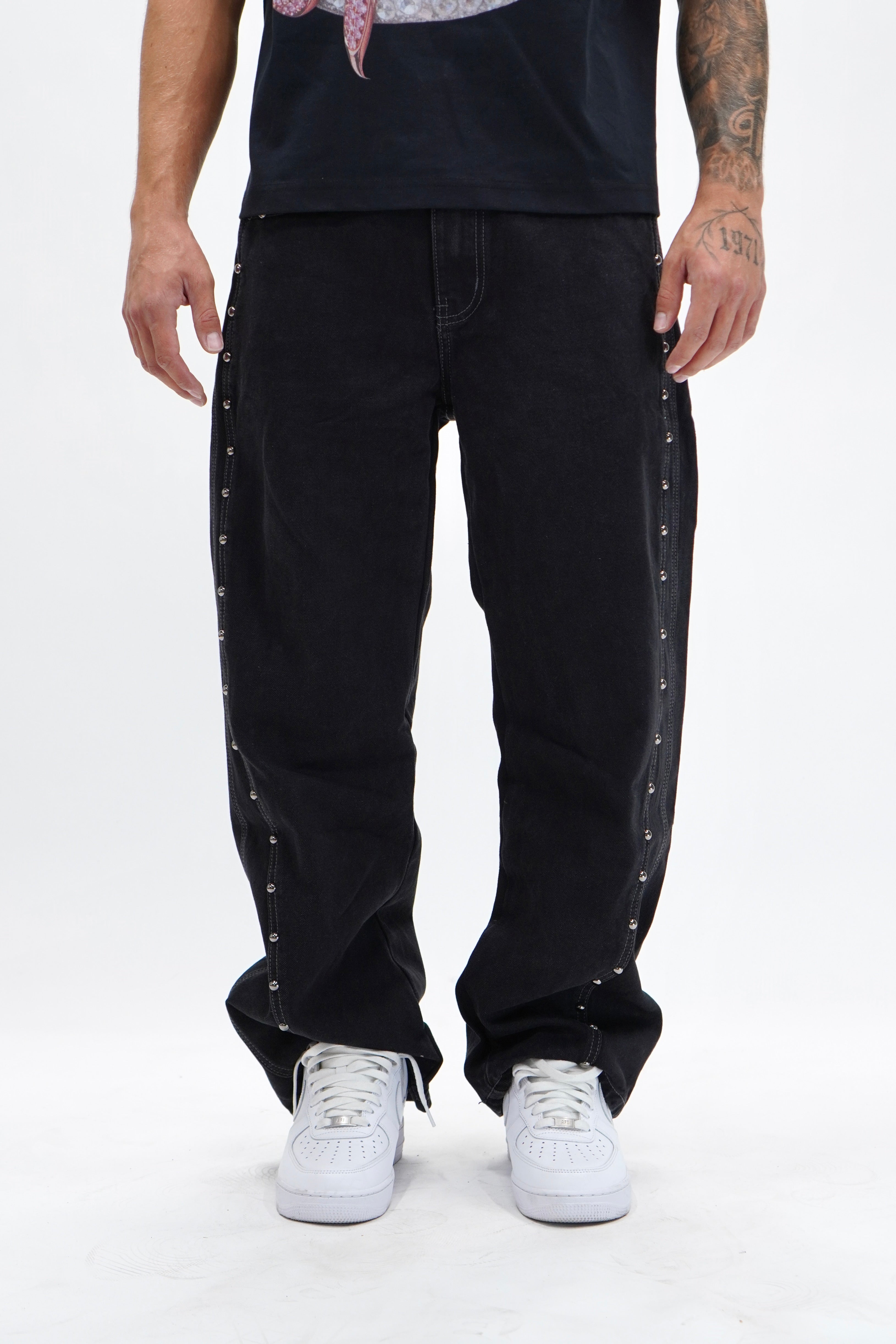 Jeans Studded & Stitched