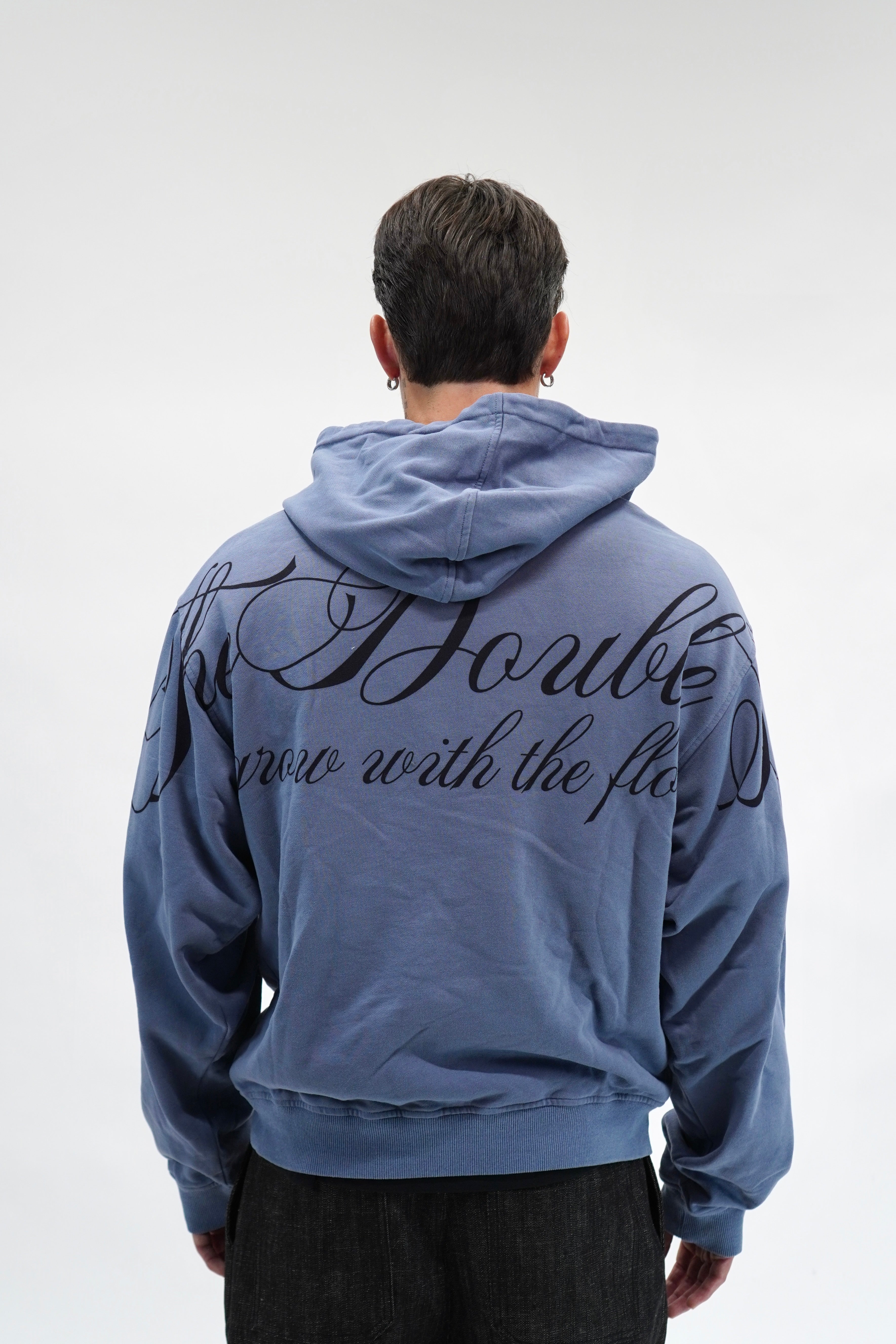 Hoodie Italic Blue