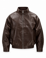 Giubotto Leather Brown