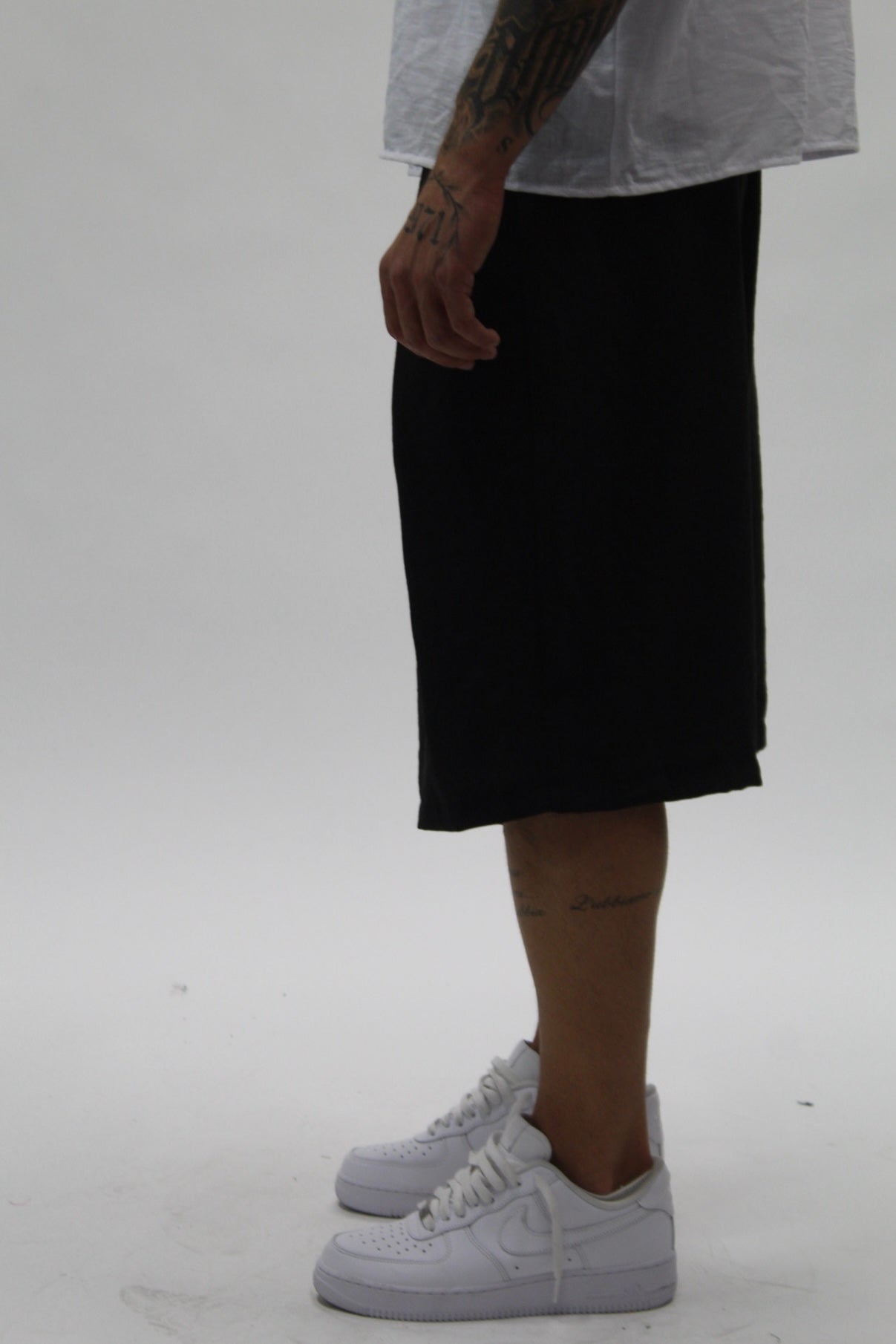 Bermuda Simil Lino Black