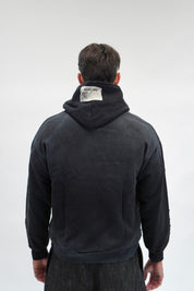 Hoodie Riches Distressed Black