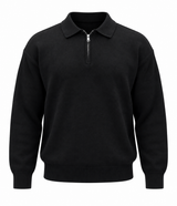 Maglione Half Zip Black