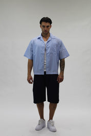 Camicia Boxy Hydo Sky