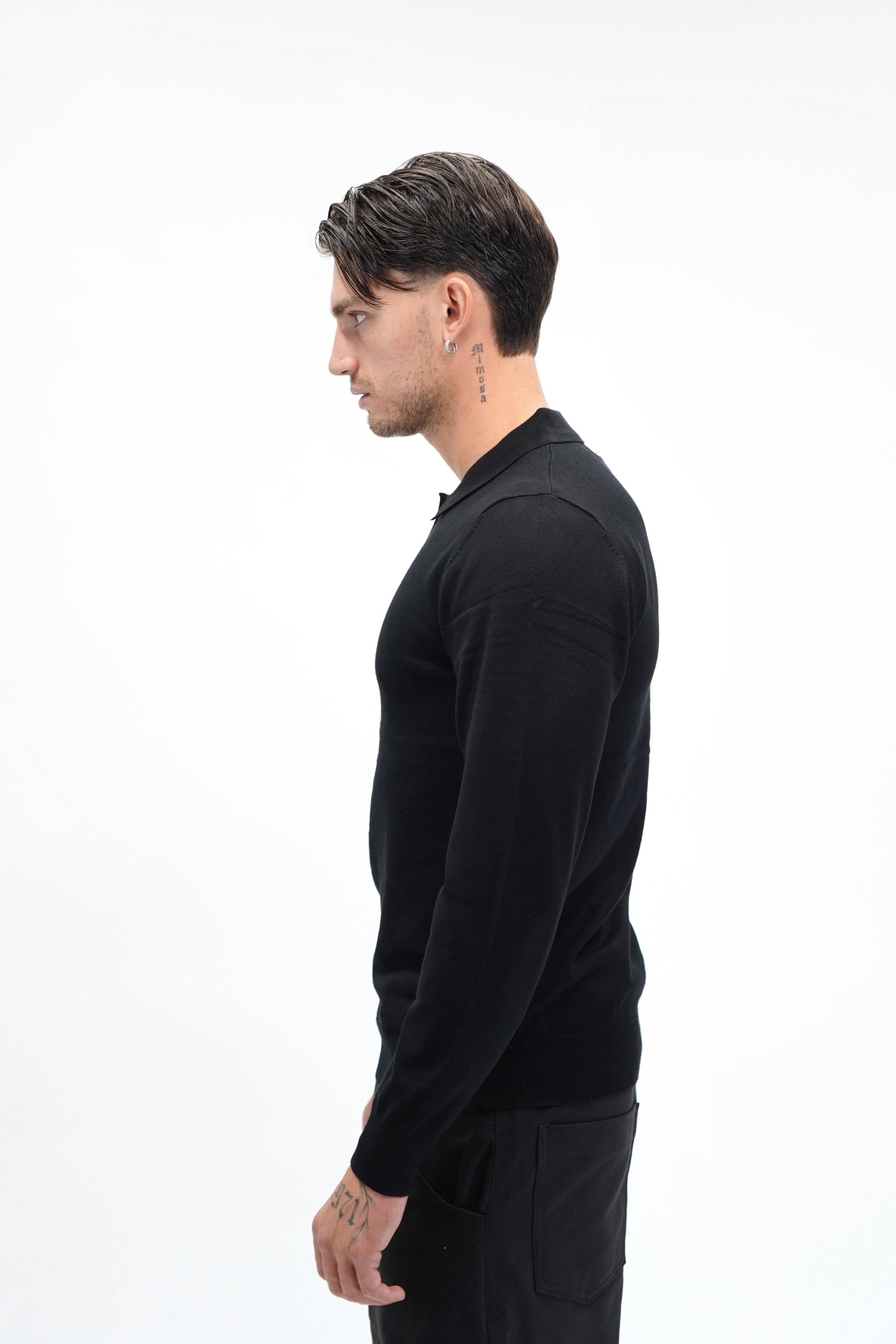 Polo Bottone Nera