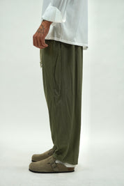 Pantalaccio In Lino Green