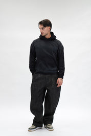 Hoodie Riches Distressed Black