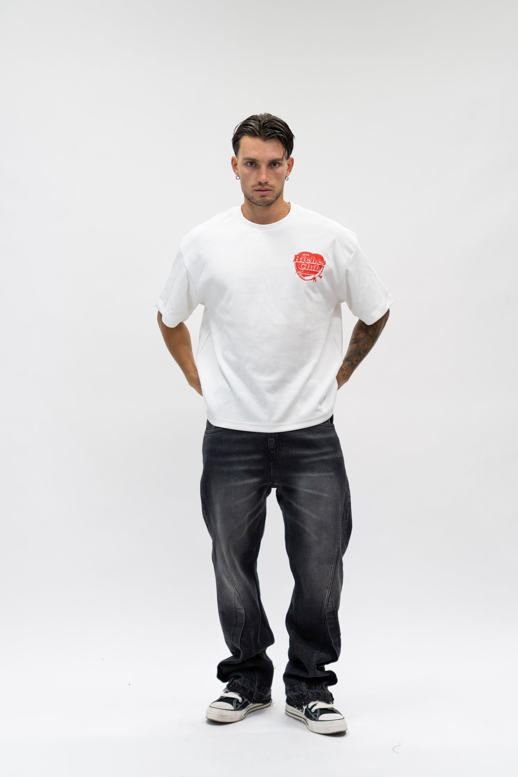 T-shirt Heart White