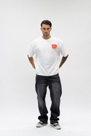T-shirt Heart White