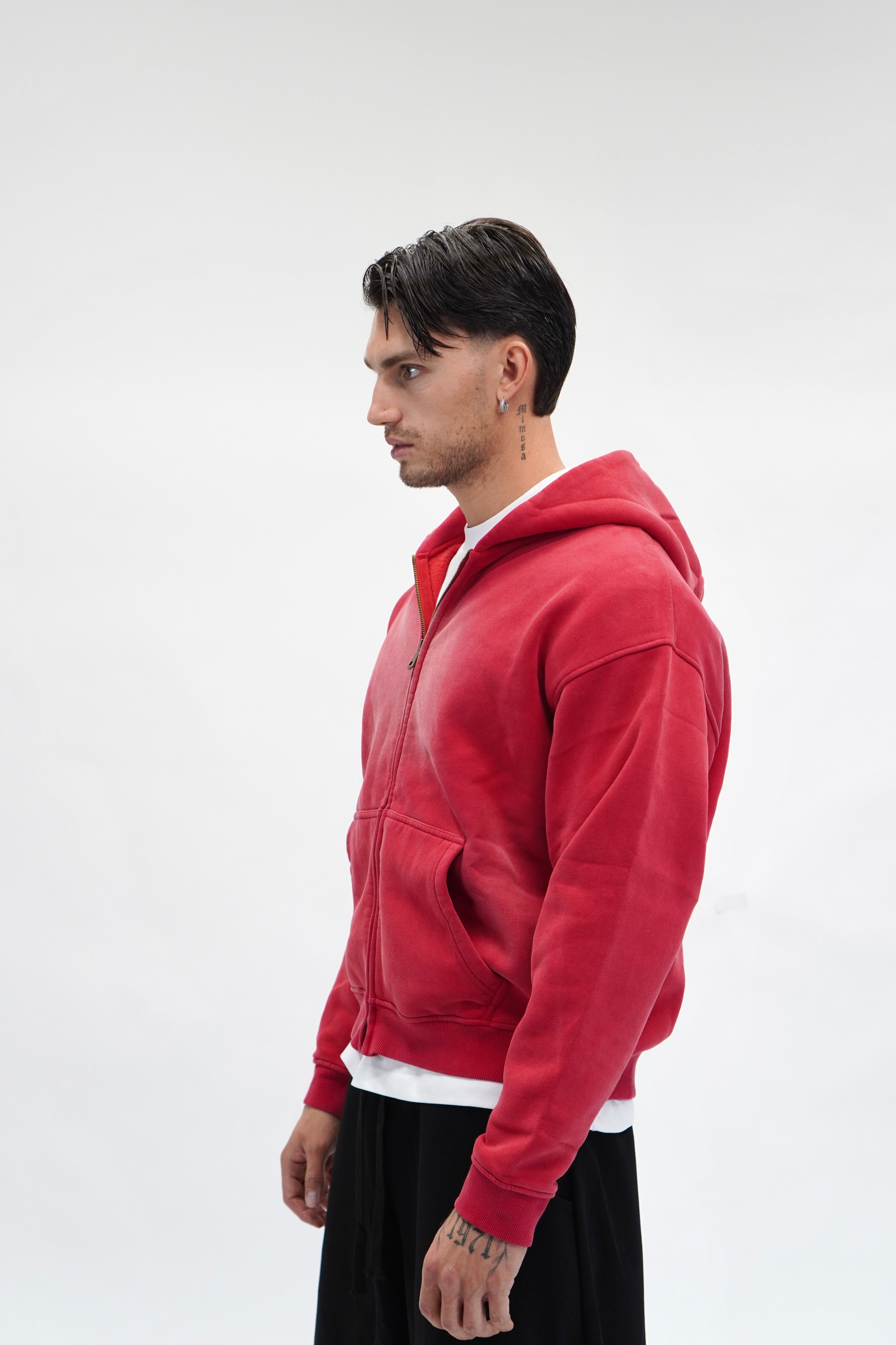 Hoodie Faded Red