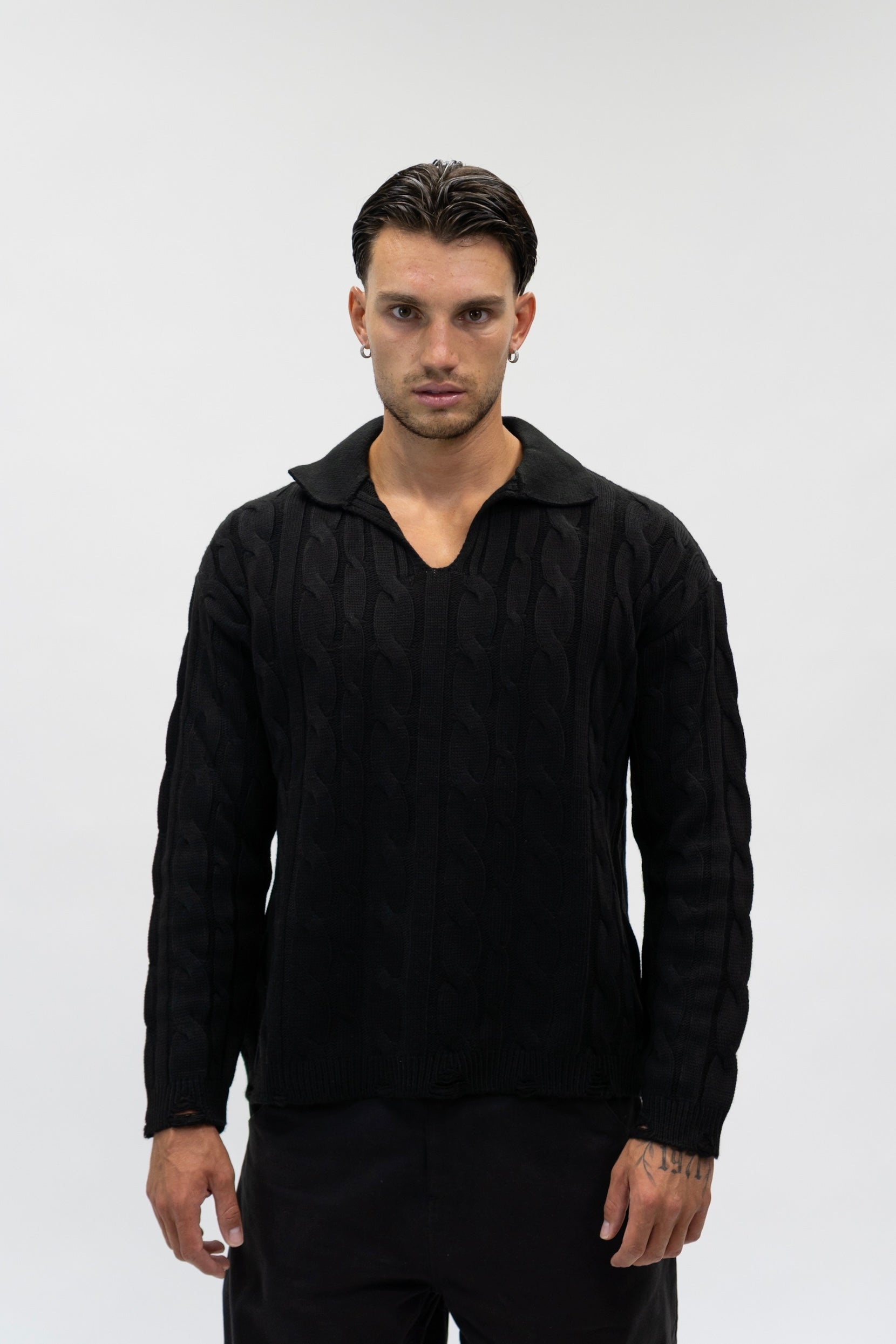 Maglione Curly Black