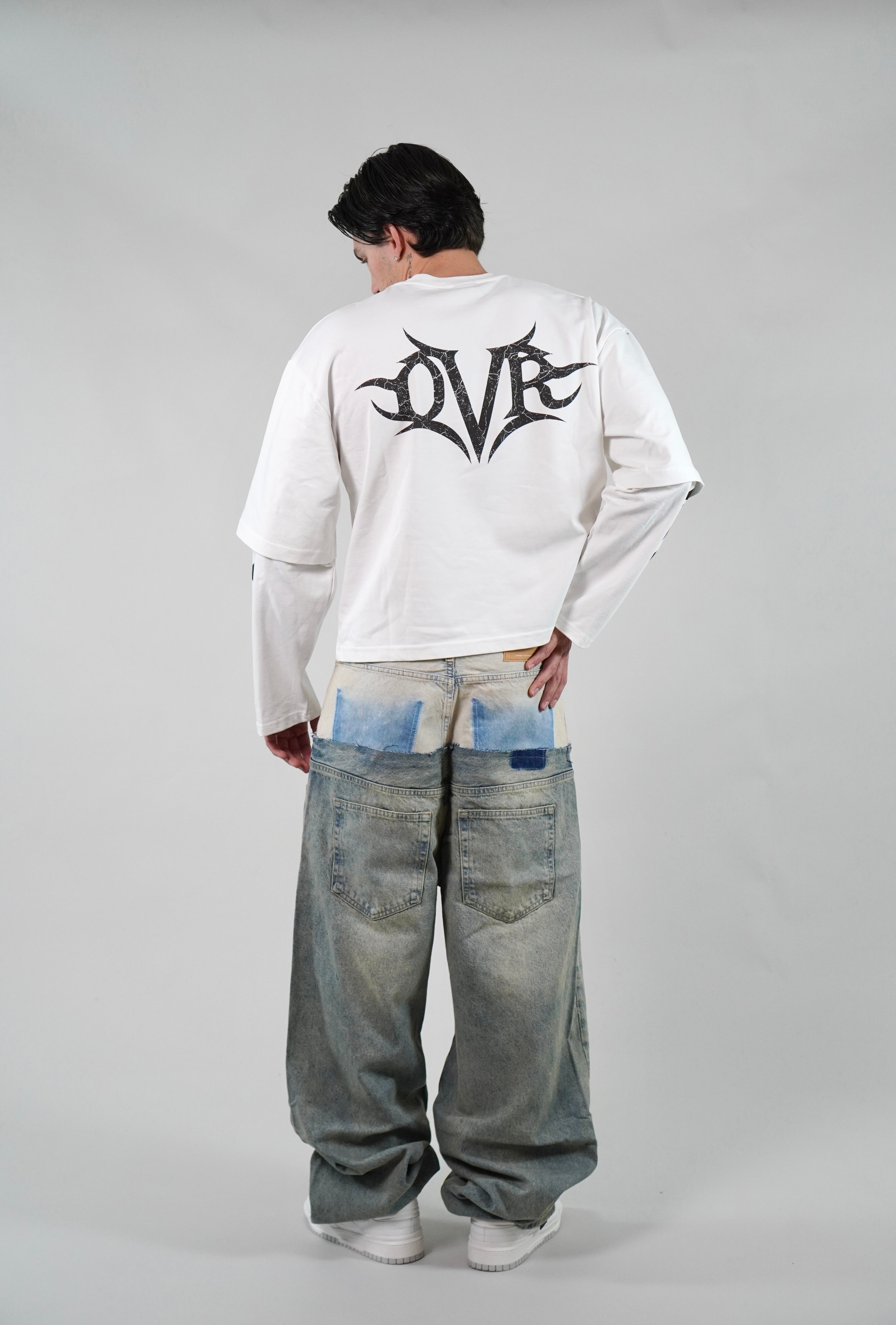 Longsleeve Ovr Project Tribal White