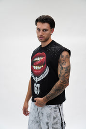 Canotta Brillant Kiss Black