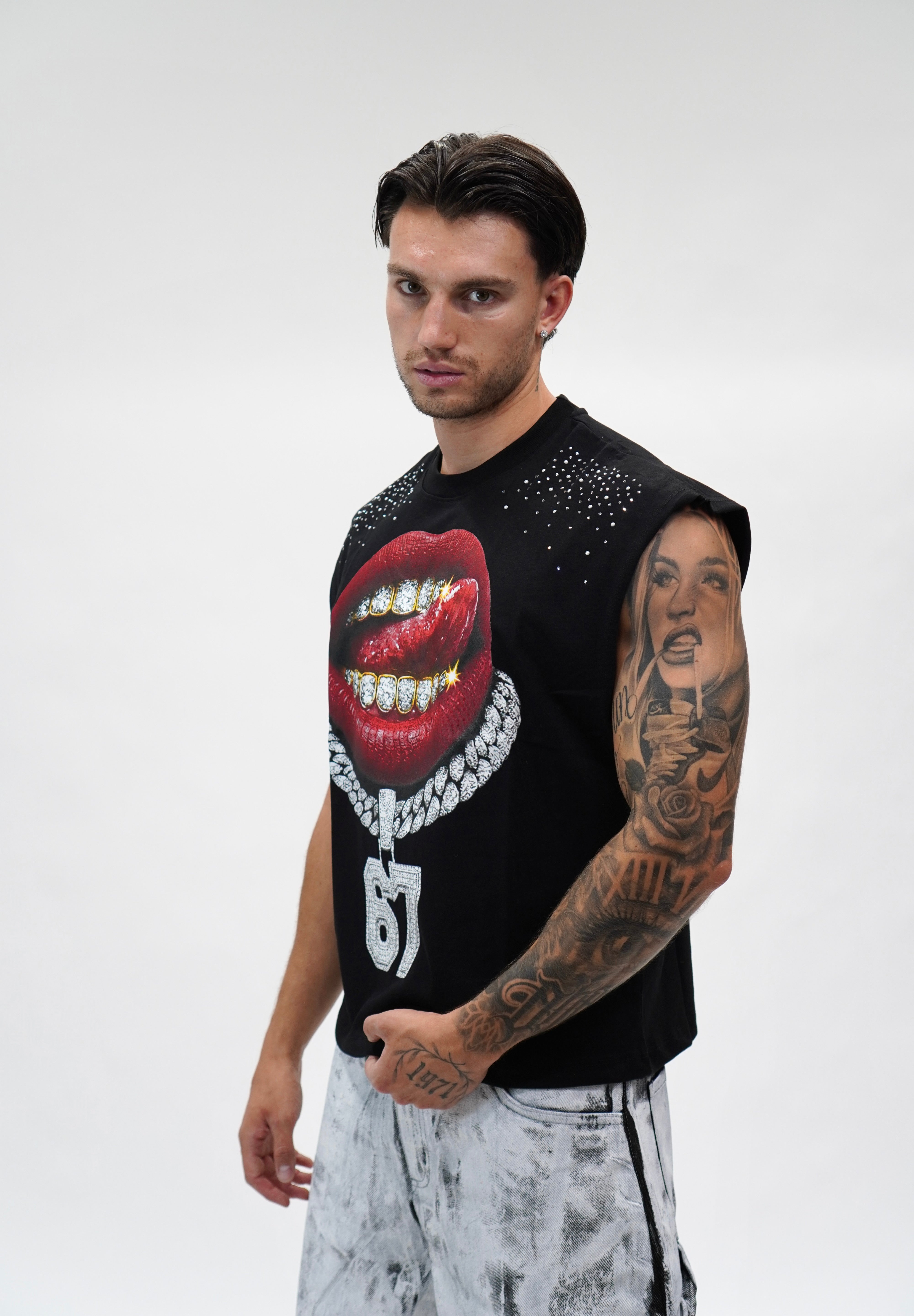 Canotta Brillant Kiss Black