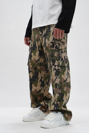 Jeans Cargo Army Strass