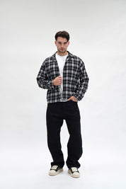Camicia Checked Flanella Black
