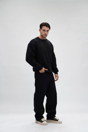 Felpa crewneck black