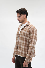 Camicia Checked Flanella Brown