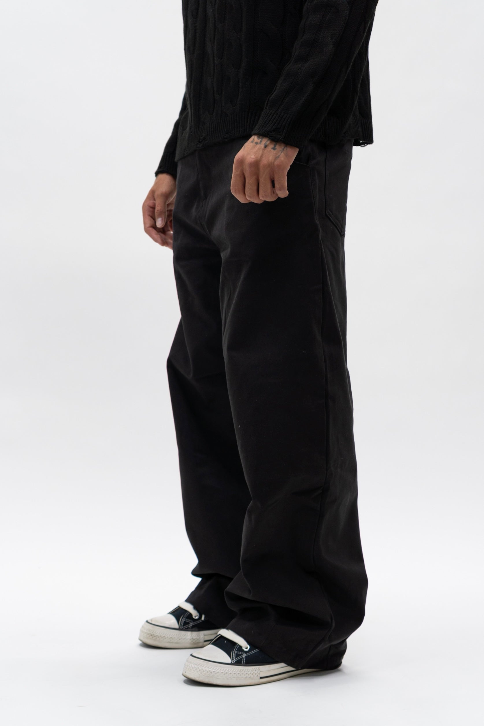 Pantalone Loose Fit Black