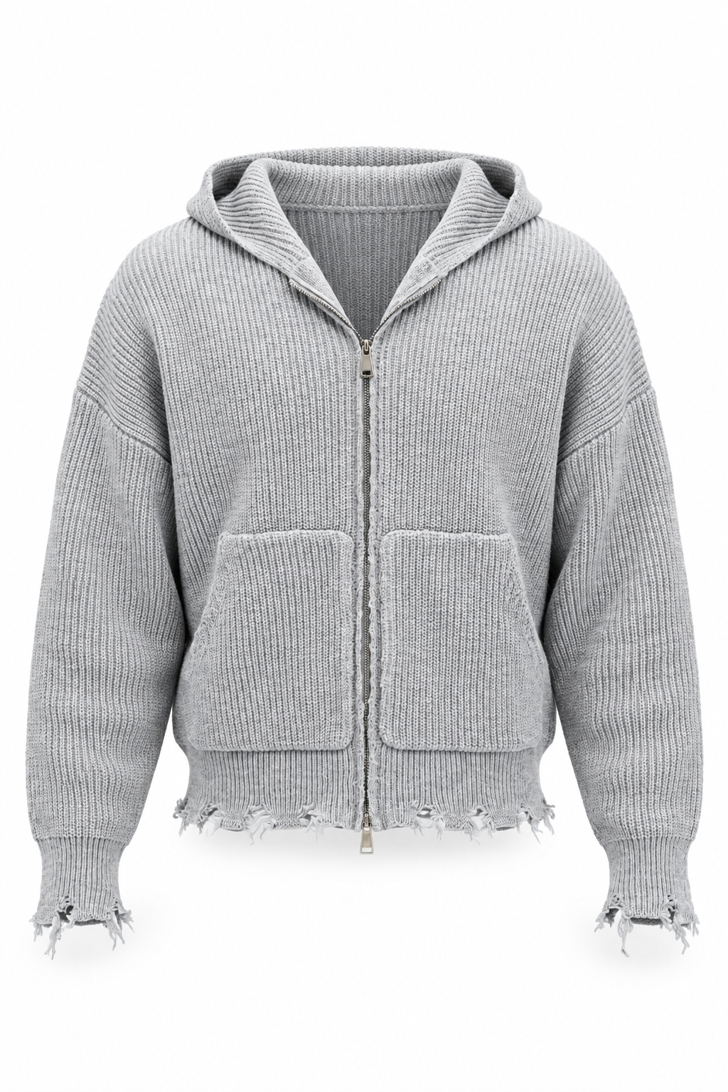 Maglione Rupture Zip Grey