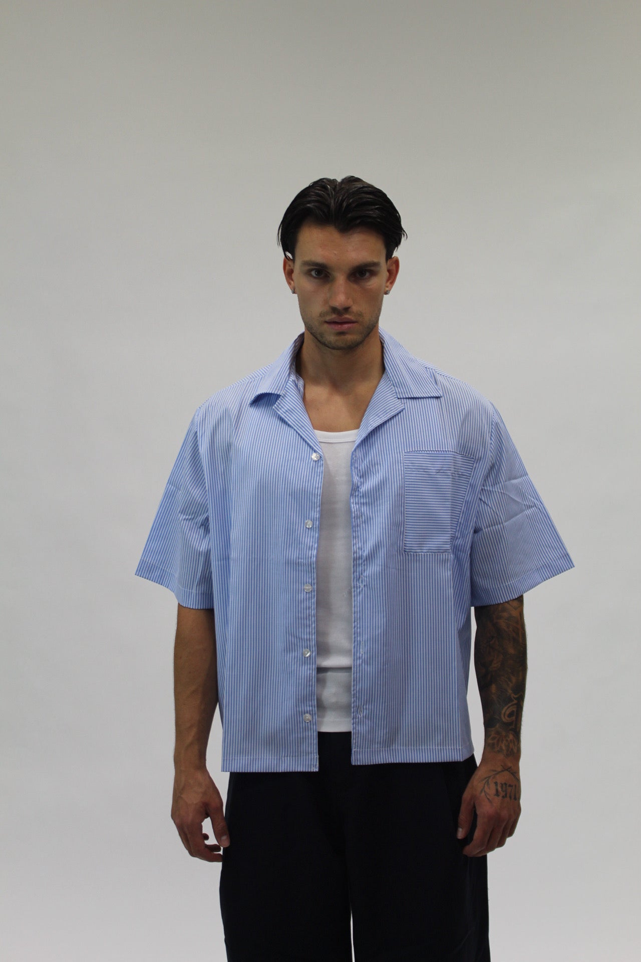 Camicia Boxy Hydo Sky