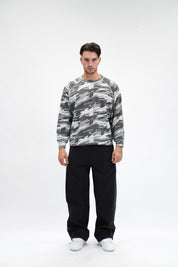 Longsleeve Waffle Camo Grey