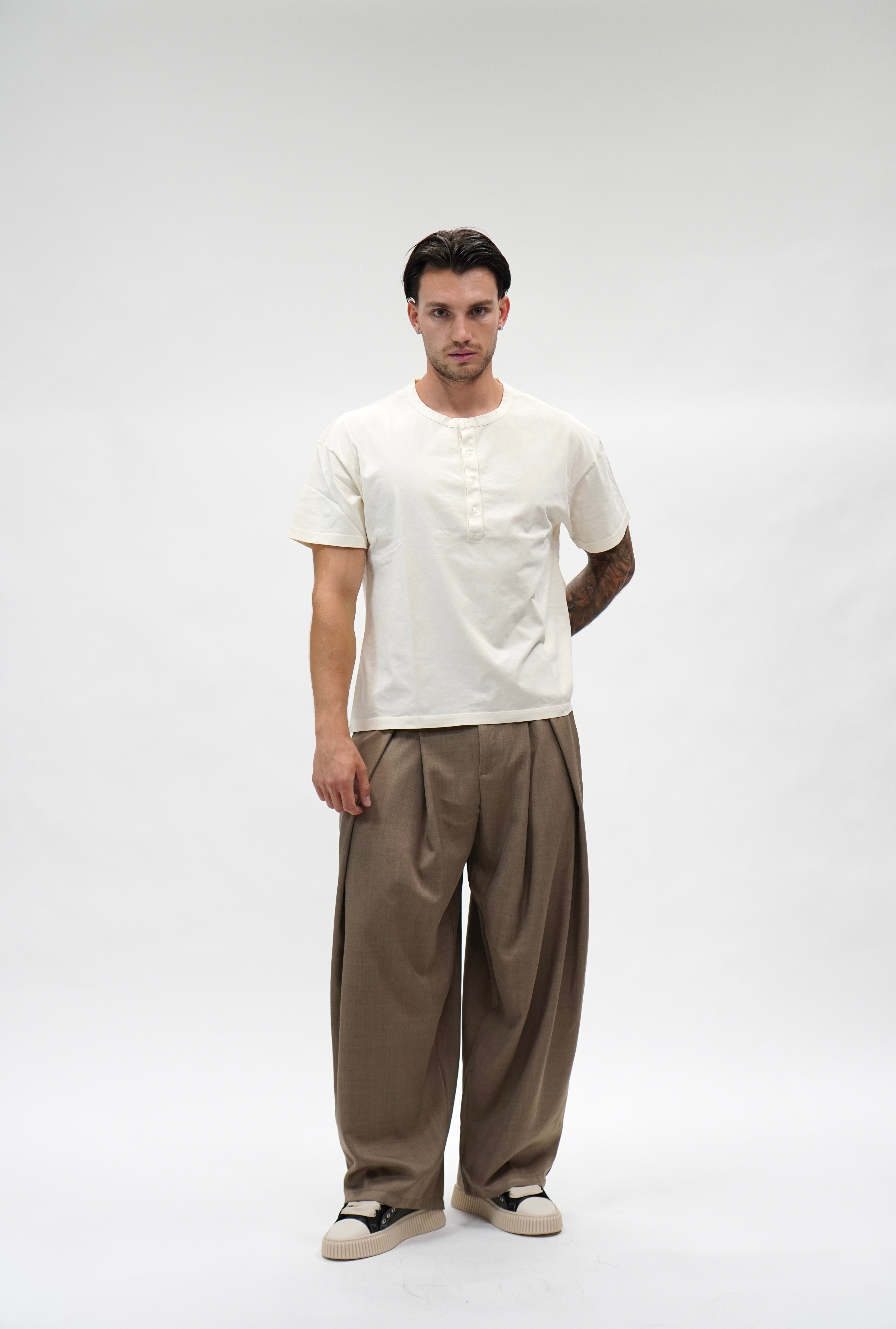 T- shirt Serafino Jersey White