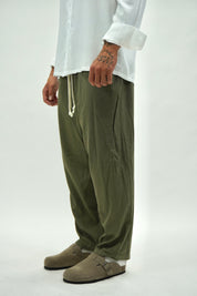 Pantalaccio In Lino Green