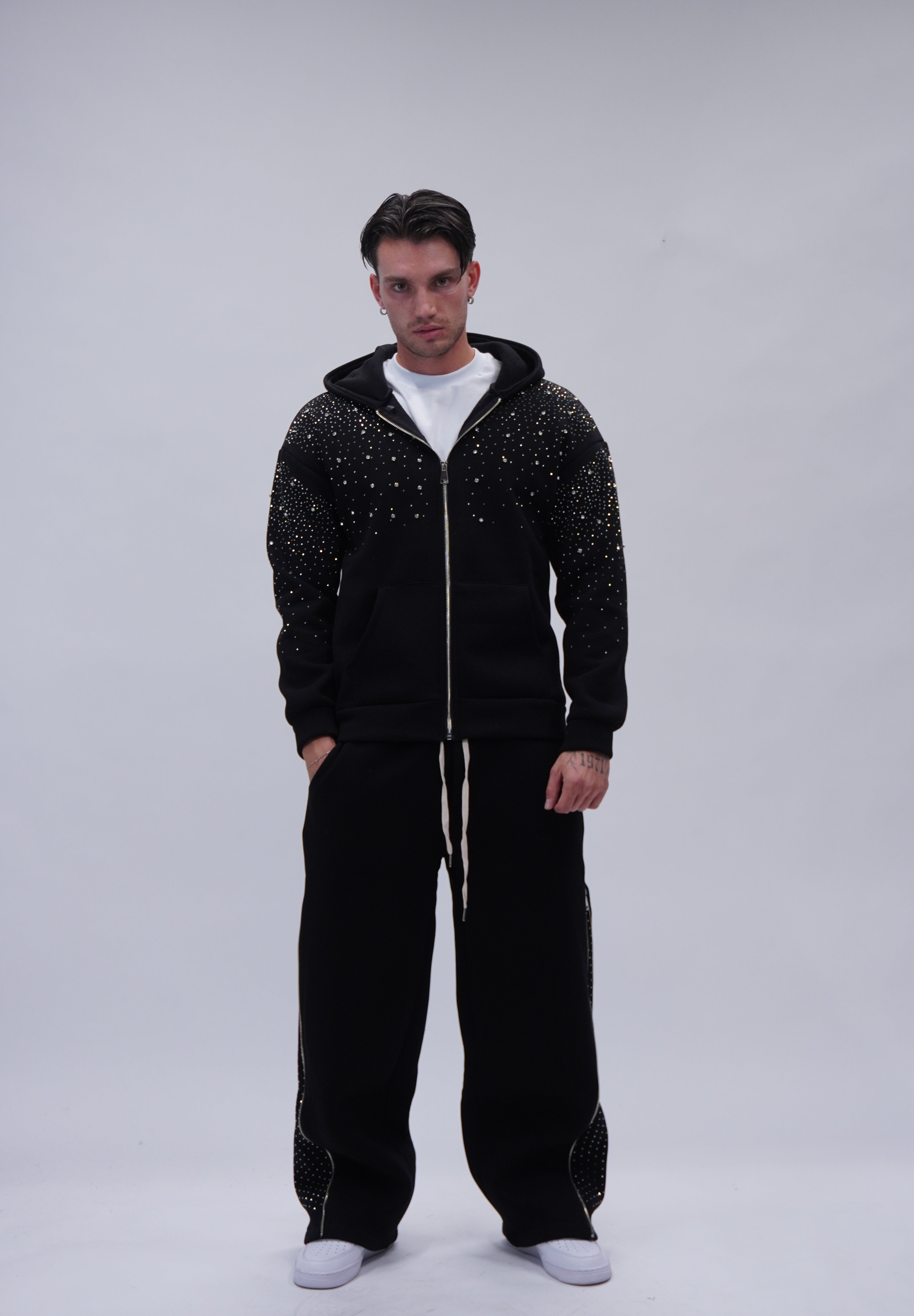 Hoodie Swarovsky Zip