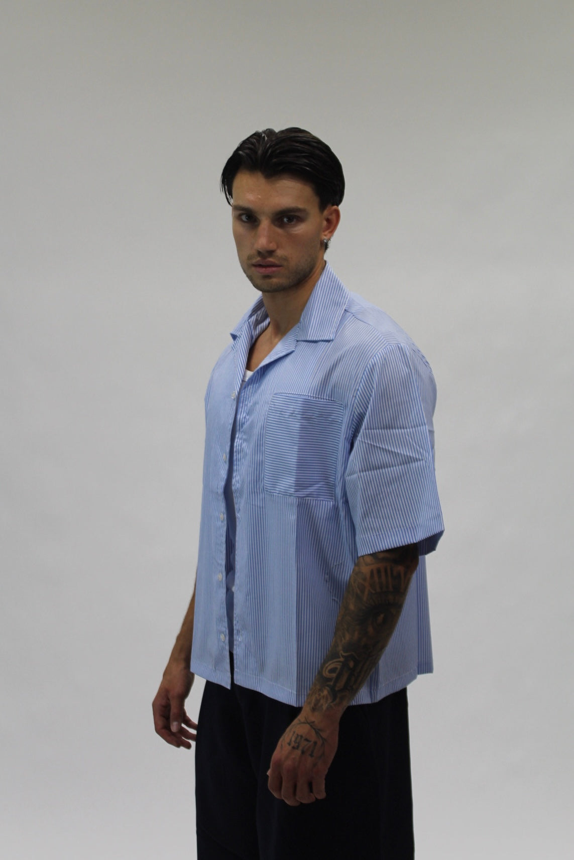 Camicia Boxy Hydo Sky