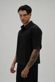 Polo Mano Lino Black