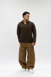 Maglione Curly Moka