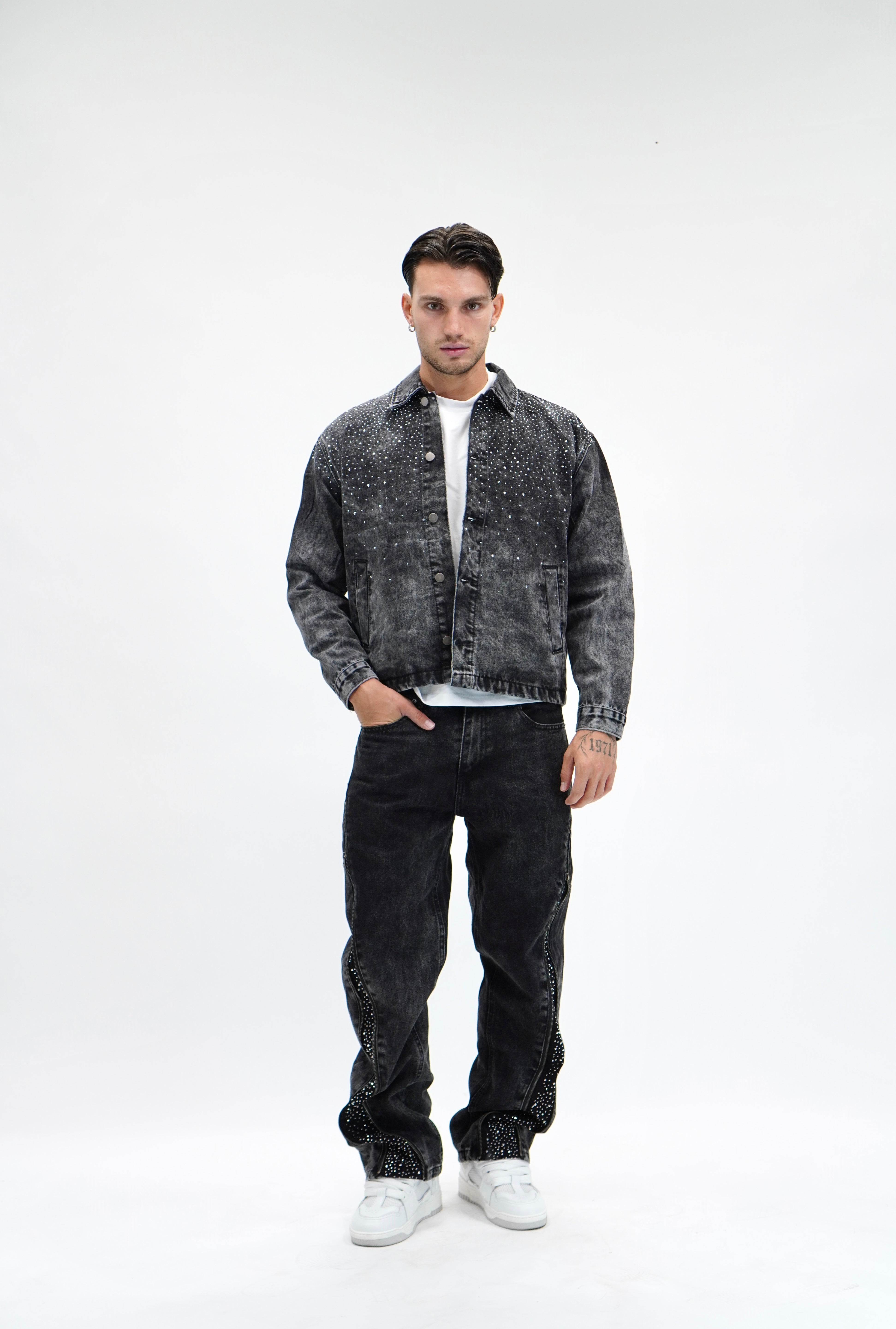 Coordinato Swarovski Grey