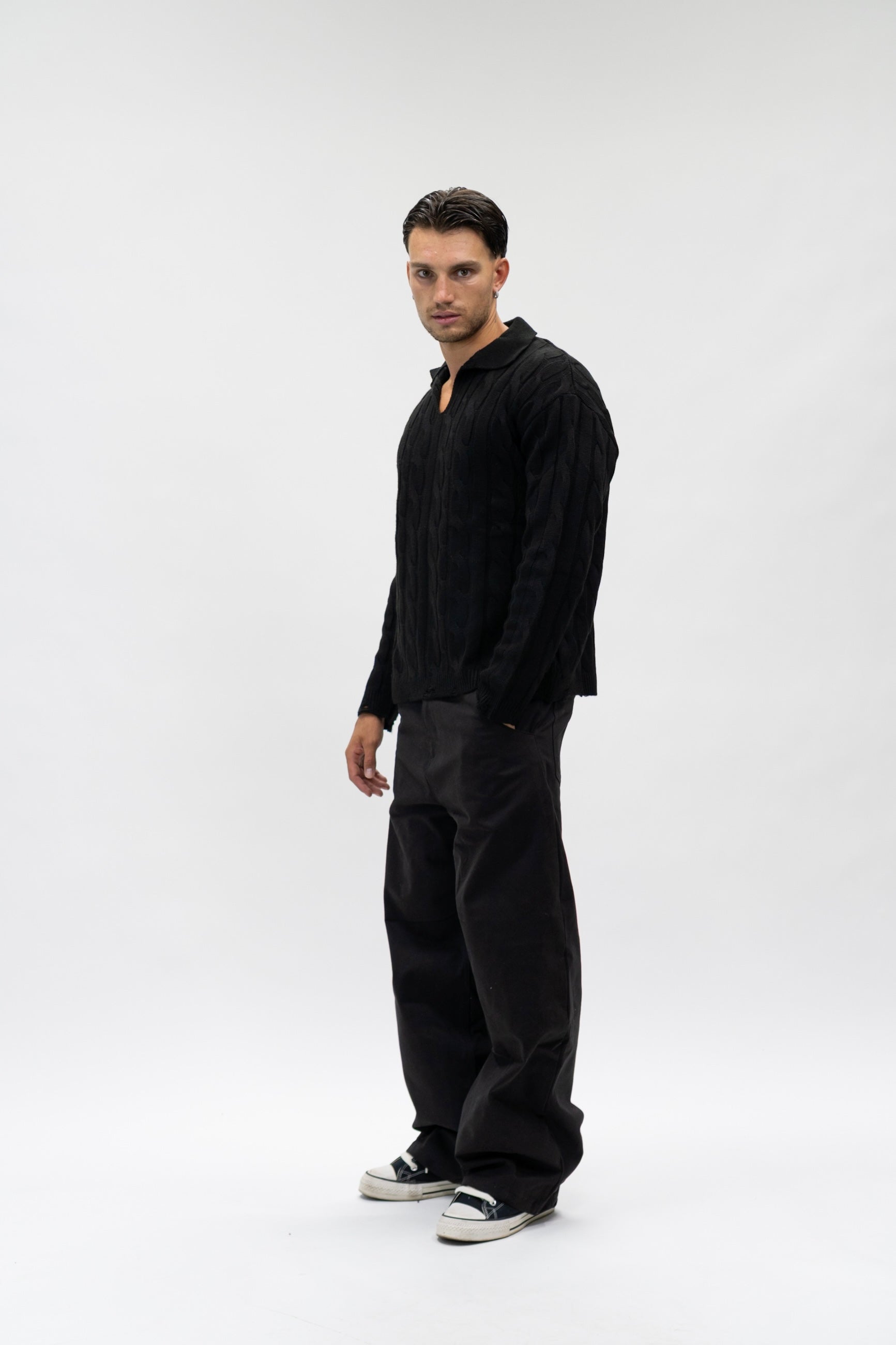 Pantalone Loose Fit Black