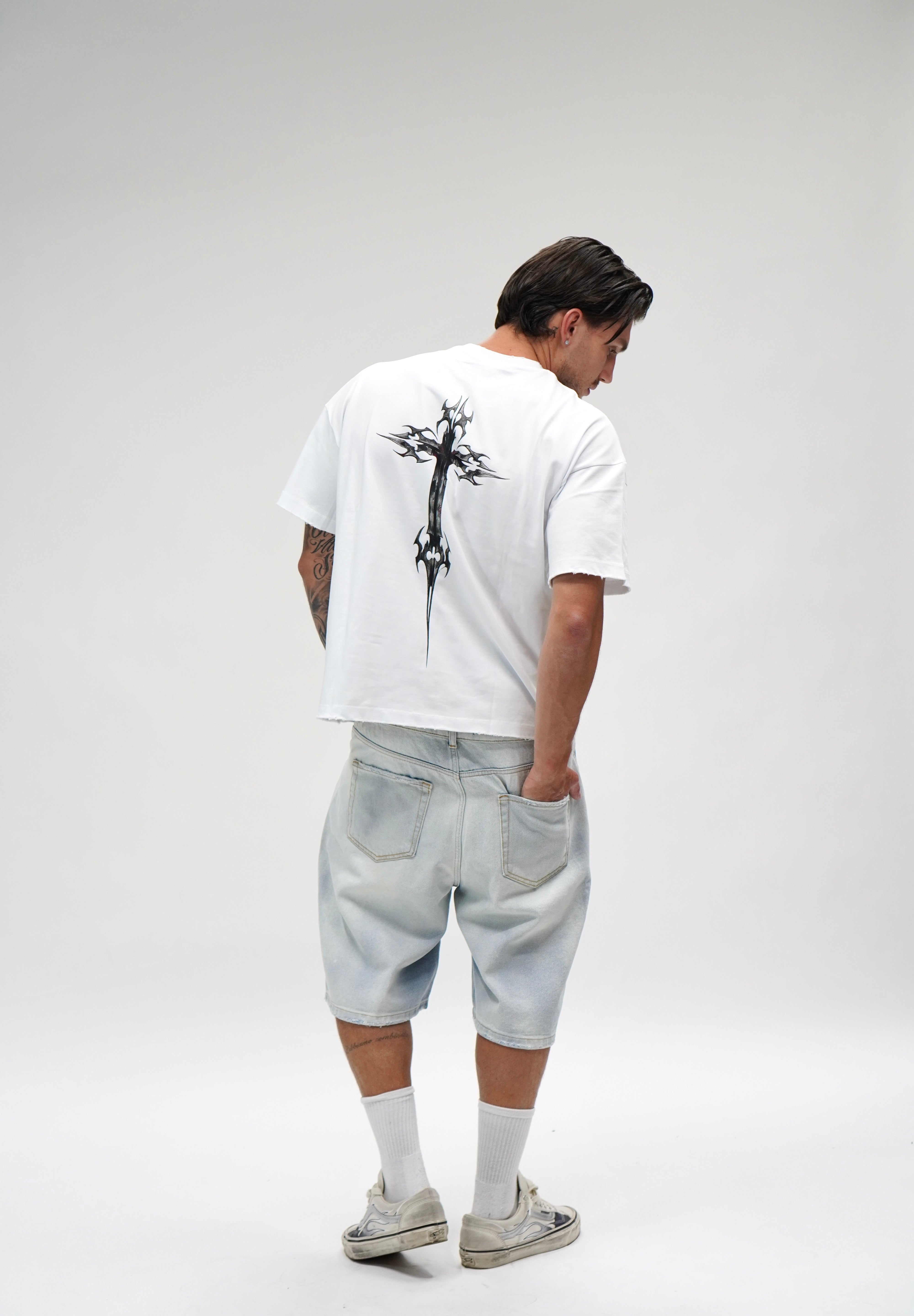 T-shirt Chrome White