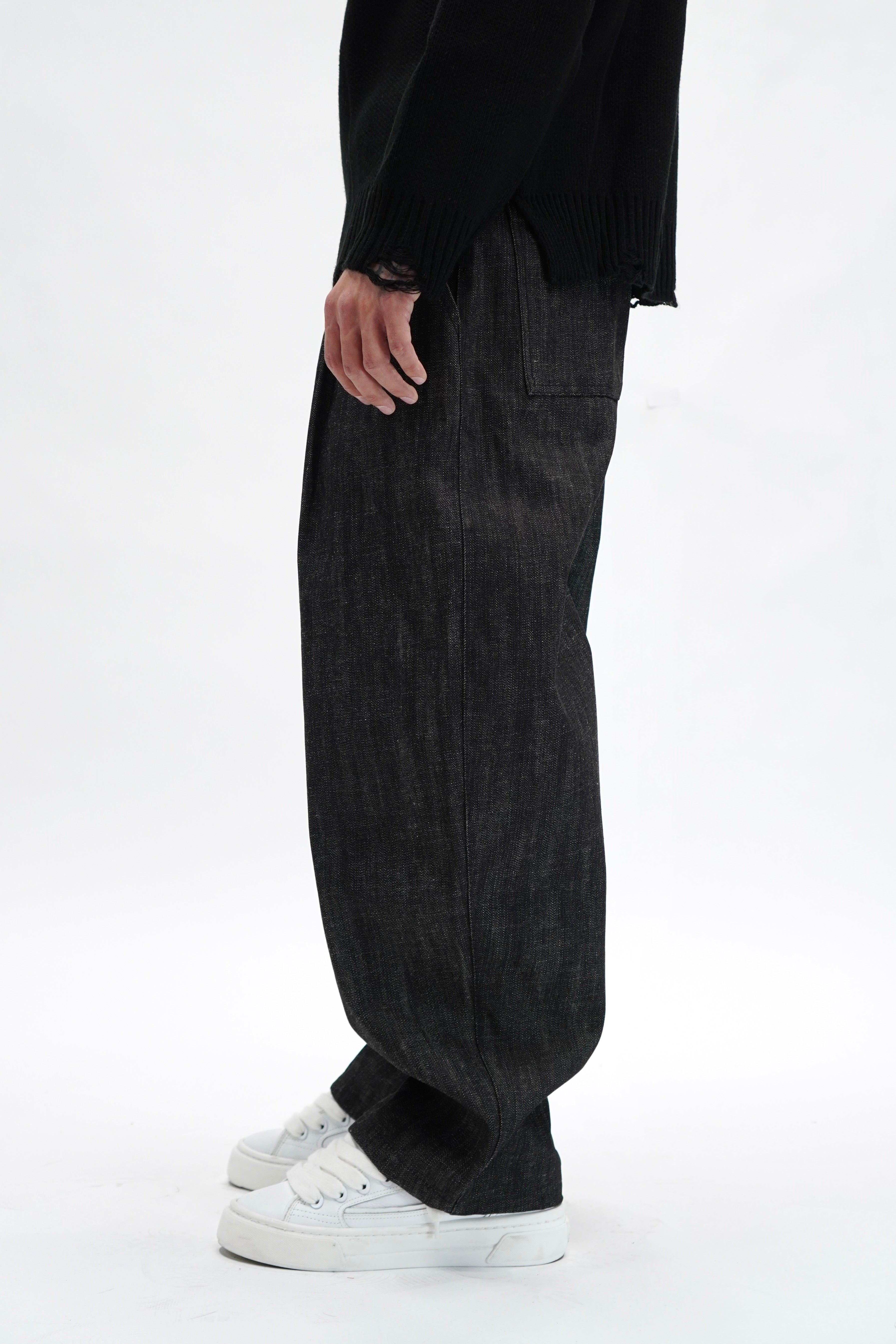 Jeans Baggy Selvedge Black