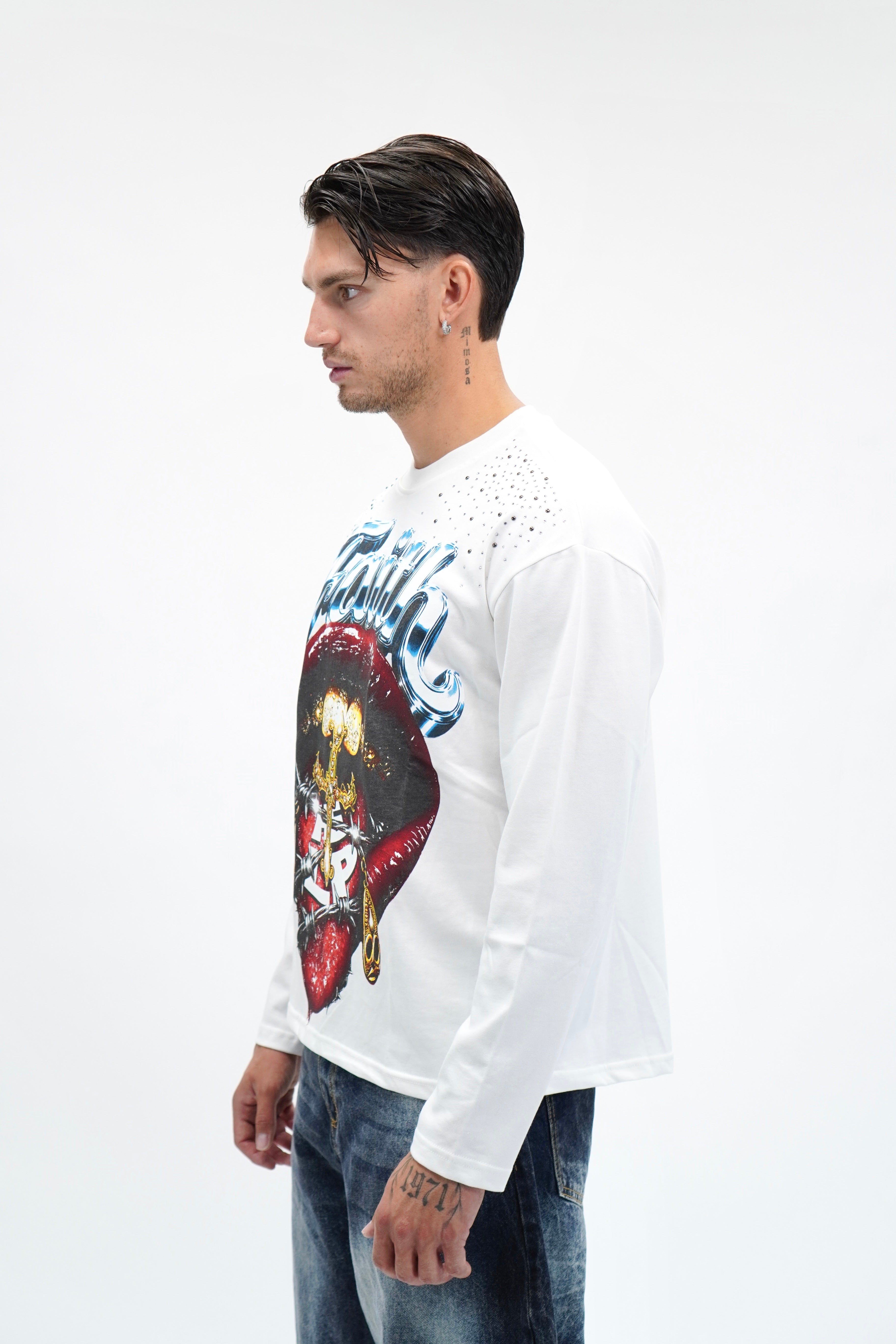 Longsleeve Faith White