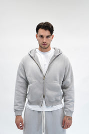 Hoodie Faded Grey