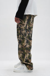 Jeans Cargo Army Strass